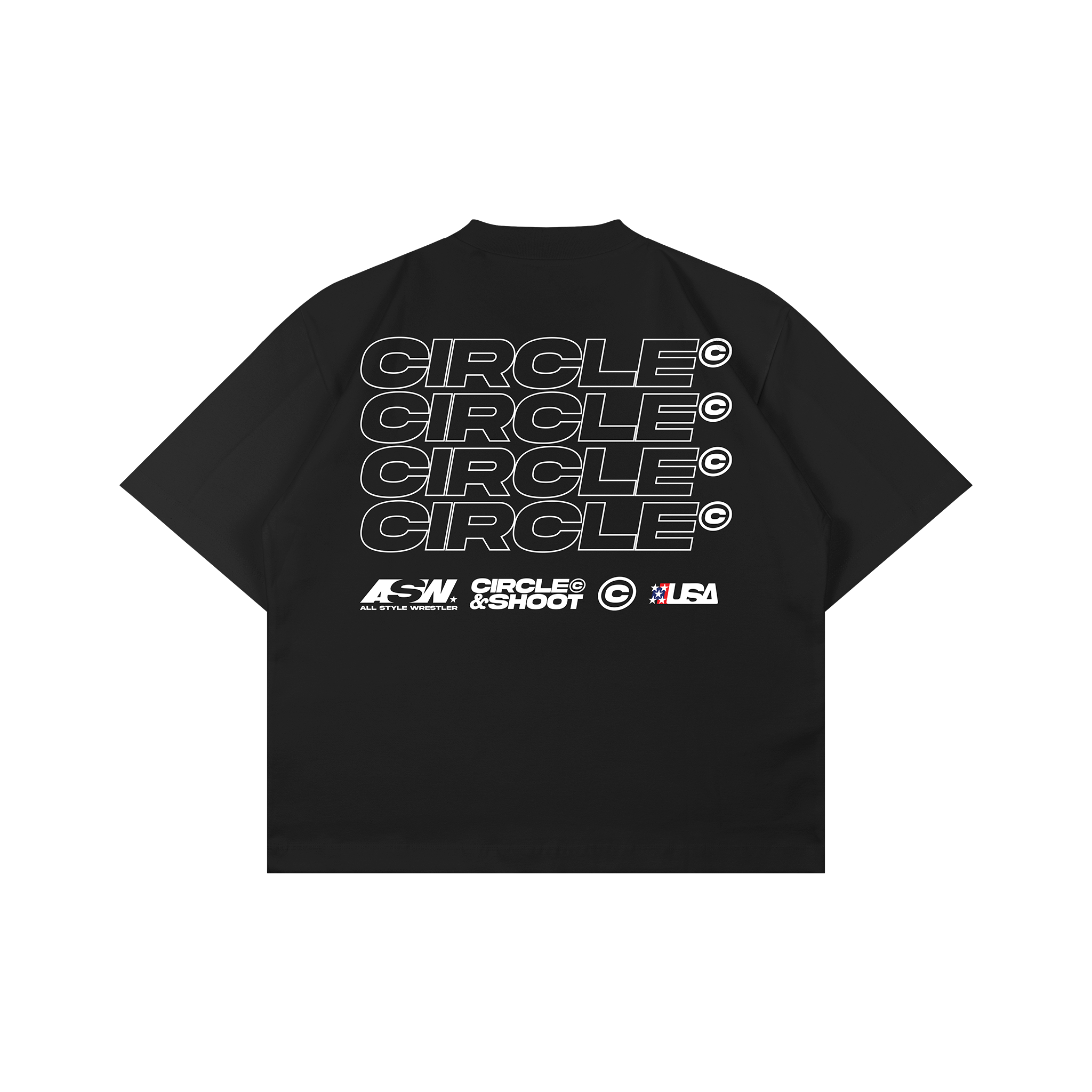 Circle Wrestling Tee (Black)