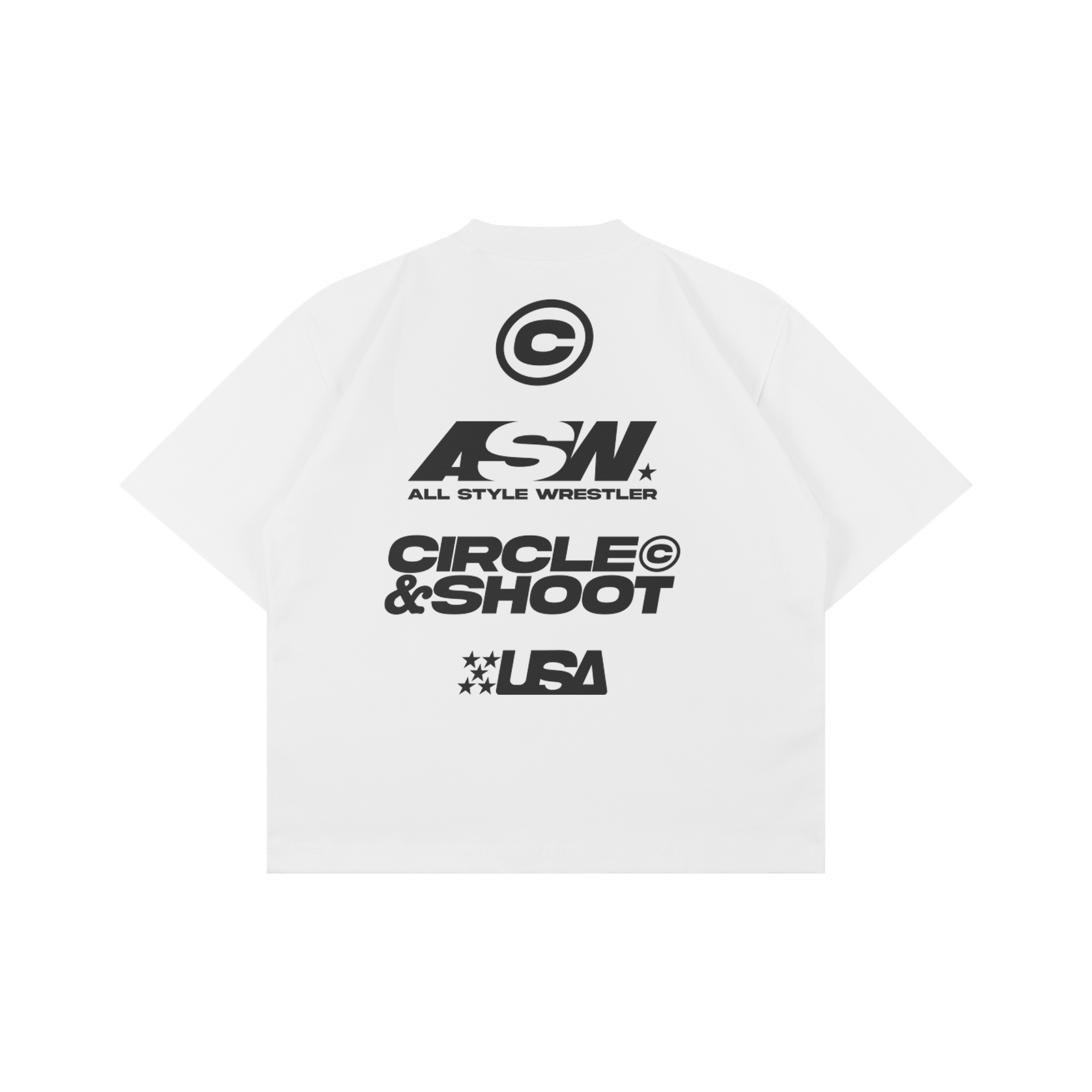 Circle Wrestling Tee (White)