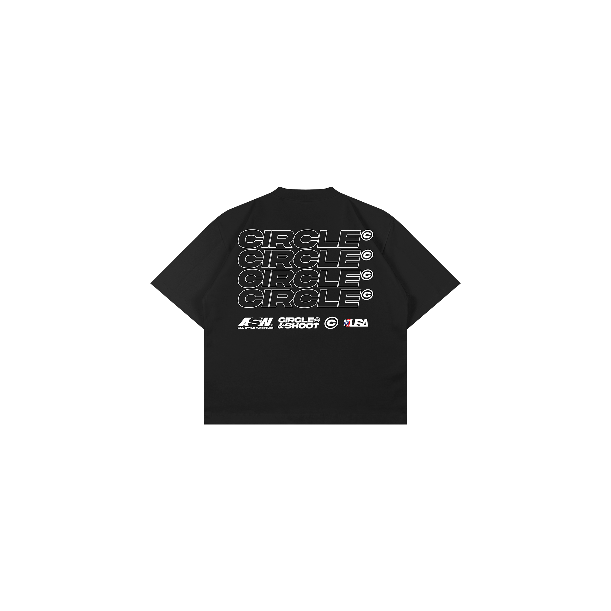 Circle Wrestling Youth Tee (Black)